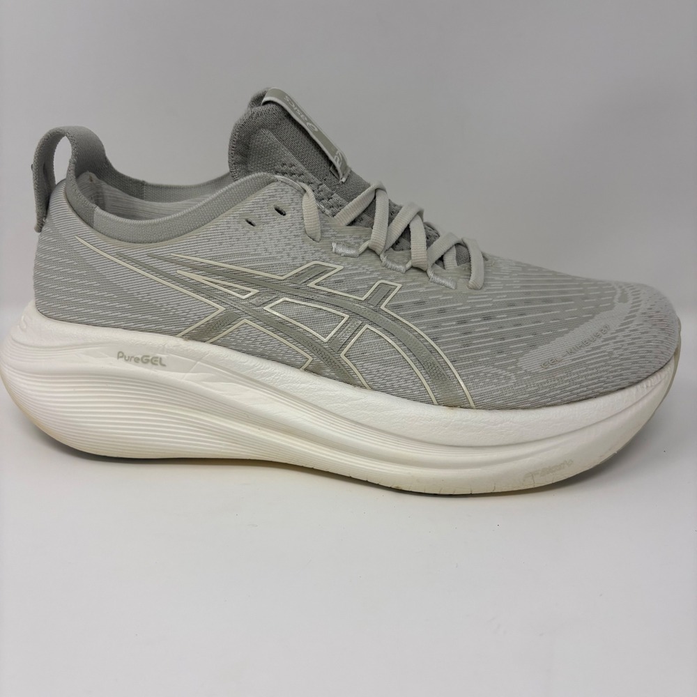 ASICS GEL-NIMBUS 27 Women's Size 9.5 Grey White Running Shoes (1012B753)